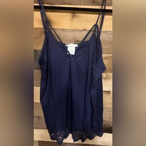 K.Jordan Navy Blue Tank Top XL